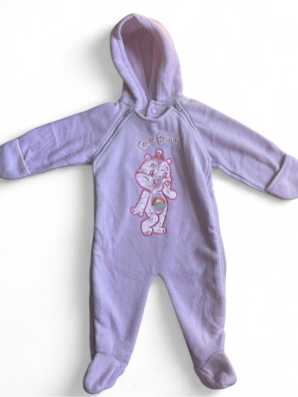 Y2K CareBear Fleece Hooded & Footed Cover Up